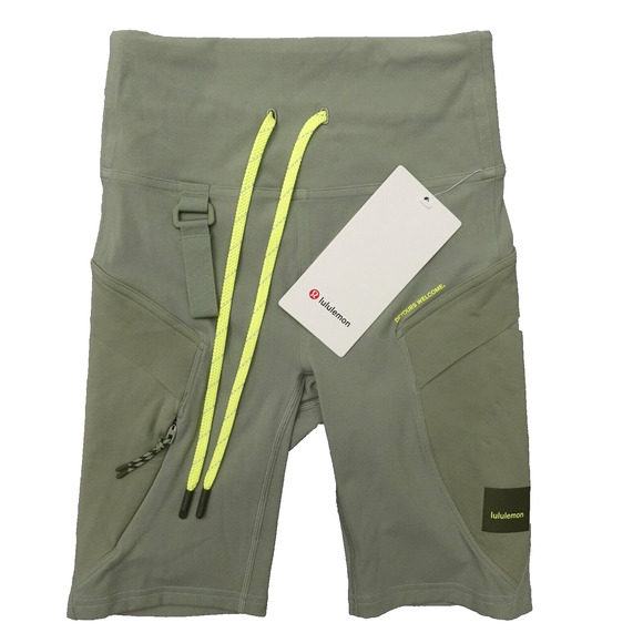 New Lululemon Size 2 Cargo Super High Rise Hiking Short 8" LRLG Laurel Green $98